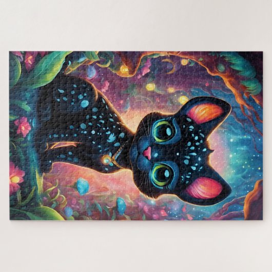 Une mignonne petite panthère chibi ジグソーパズル (横)