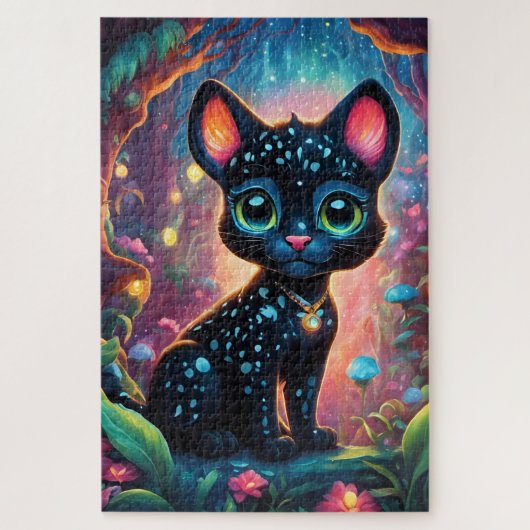 Une mignonne petite panthère chibi ジグソーパズル (縦)