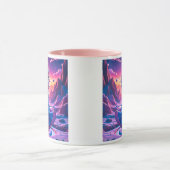 Une petite fille flotte dans l'espace. マグカップ (中央)