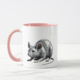 Une petite souris cherche discrètement son repas. マグカップ