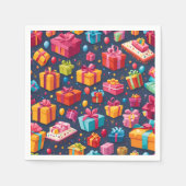 Une pluie de cadeaux スタンダードカクテルナプキン (正面)