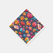 Une pluie de cadeaux スタンダードカクテルナプキン (角)