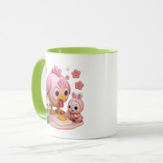 Une poule casse son oeuf マグカップ (正面左)