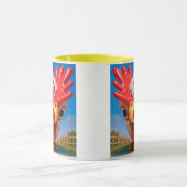 Une poule curieuse マグカップ (中央)