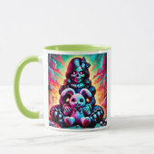 Une poupée d'enfer avec son gentil lapin. マグカップ (左)