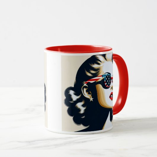 Une star au style pop art. マグカップ (正面右)