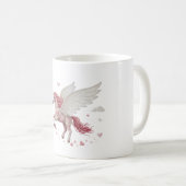 Une tasse tout en douceur, mêlant cœurs tourb コーヒーマグカップ (正面右)