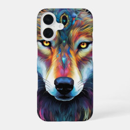 Une tête de loup iPhone 16ケース