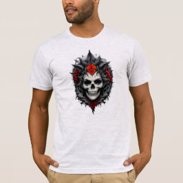 Une tête de mort parmi les roses. tシャツ