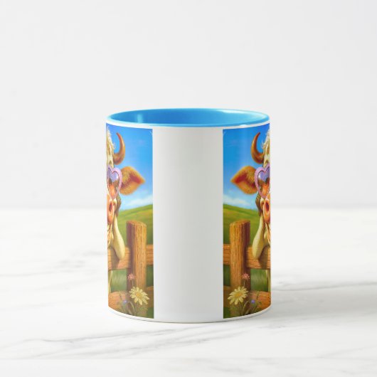 Une vache super cool マグカップ (中央)