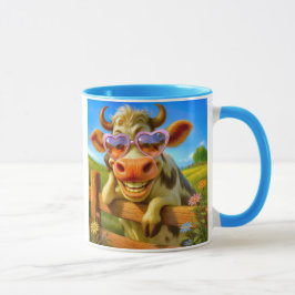 Une vache super cool マグカップ
