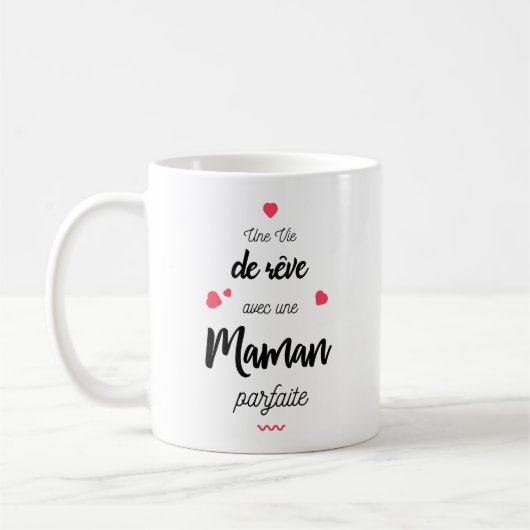 Une vie de rêve avec une maman parfaite コーヒーマグカップ (左)