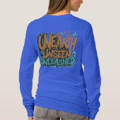 Unearth Unseen Unleashed(設計Tシャツ) Tシャツ (裏面)