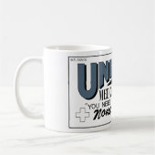 Uneedaの医薬品(生きている死者のリターン) コーヒーマグカップ (左)