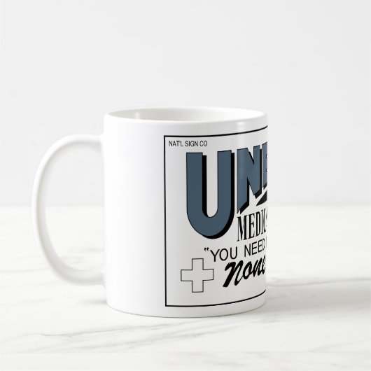Uneedaの医薬品(生きている死者のリターン) コーヒーマグカップ (左)