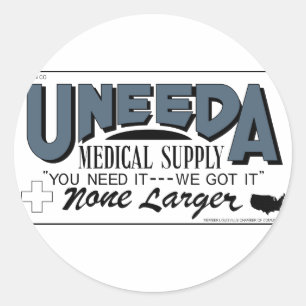 Uneedaの医薬品(生きている死者のリターン) ラウンドシール