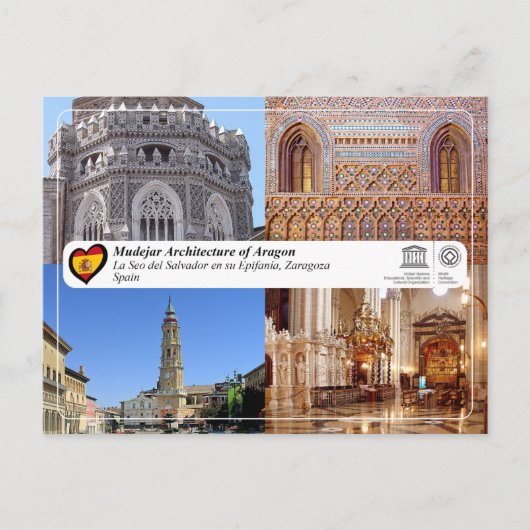 UNESCOカテドラル・デル・サルバドール・デ・サラゴサ(ラセオ) ポストカード (正面)
