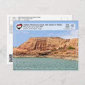 UNESCO世界遺産 - ヌビアの記念物 - アブ・シンベル ポストカード (正面/裏面)