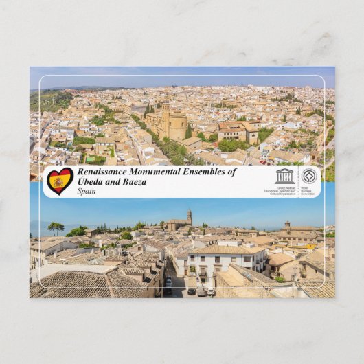 UNESCO - ウベダとバエサのルネサンス様式の建造物群 ポストカード (正面)