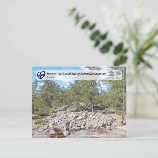 UNESCO – サンマラヒンデンマクのブロンズ時代の埋葬地 ポストカード (スタンド正面)