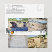 UNESCO - 世界遺産 - メリダ - コルンバーリアの墓地 ポストカード (正面/裏面)
