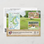 UNESCO – 貧困ポイントの記念碑的な土塁 ポストカード (正面/裏面)