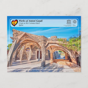 UNESCO - Antoni Gaud, Crypt at the Colonia G ell  ポストカード