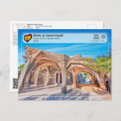 UNESCO - Antoni Gaud, Crypt at the Colonia G ell ￼ ポストカード (正面/裏面)