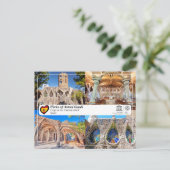 UNESCO - Antoni Gaud, Crypt at the Colonia G ell ￼ ポストカード (スタンド正面)