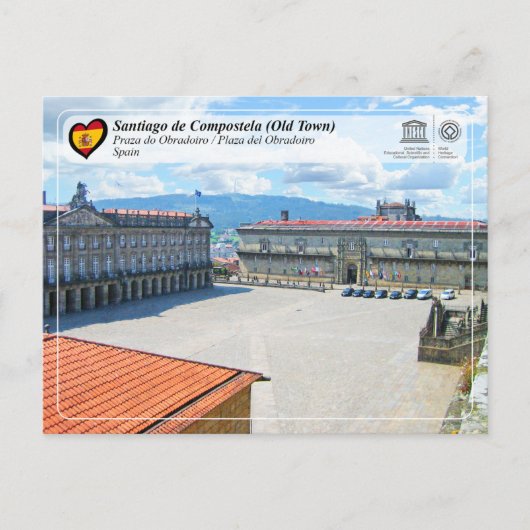 UNESCO - Plaza del Obradoiro / Praza do Obradoiro ポストカード (正面)