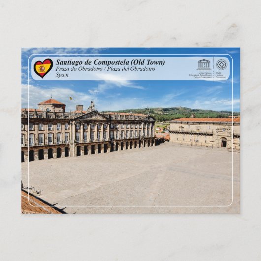 UNESCO - Plaza del Obradoiro / Praza do Obradoiro ポストカード (正面)
