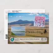 UNESCO - Saryarka – カザフスタンの草原と湖 ポストカード (正面/裏面)