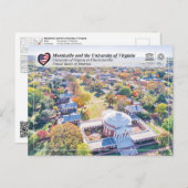 UNESCO - University of Virginia in Charlottesville ポストカード (正面/裏面)