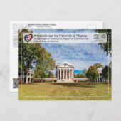 UNESCO - University of Virginia in Charlottesville ポストカード (正面/裏面)