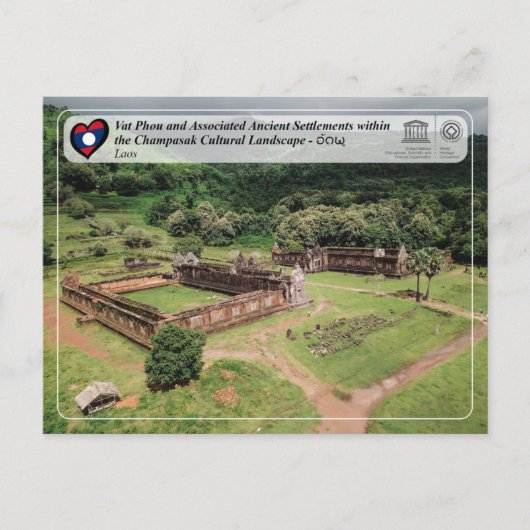 UNESCO - Vat Phou and Champasak Cultural Landscap ポストカード (正面)