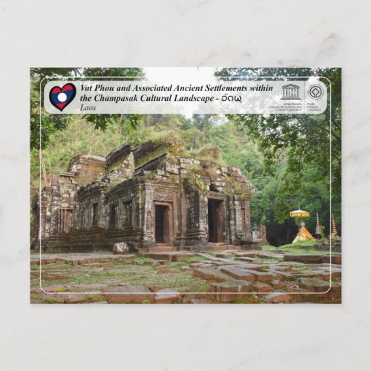 UNESCO - Vat Phou and Champasak Cultural Landscape ポストカード (正面)