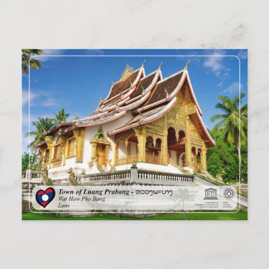 UNESCO WHS - Luang Prabang - Wat Hau Pha Bang ポストカード (正面)