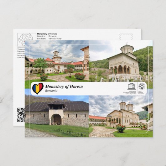 UNESCO WHS - Monastery of Horezu ポストカード (正面/裏面)