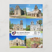 UNESCO WHS - San Antonio Missions ポストカード (正面)