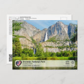 UNESCO WHS - Yosemite NP - Yosemite Falls Postcard ポストカード (正面/裏面)