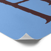 UNEXEPECT JOURNEY™ロゴ無地の ポスター (角)