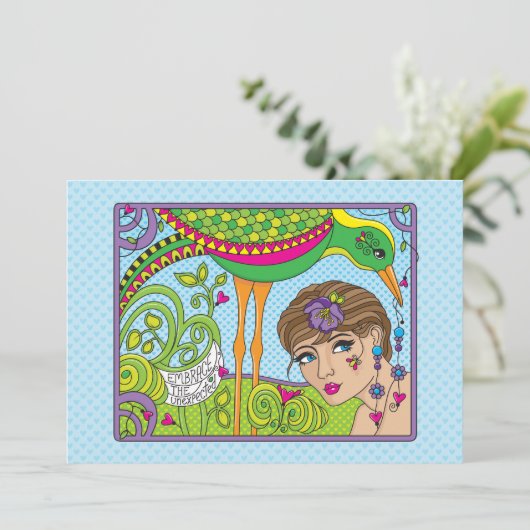 Unexpected_Flatカード7"x5"を採用 (スタンド正面)