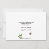 Unexpected_Flatカード7"x5"を採用 (裏面)