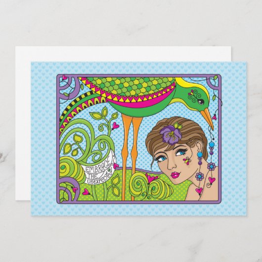 Unexpected_Flatカード7"x5"を採用 (正面/裏面)