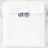 UNF University of North Florida Roundステッカー ラウンドシール (バッグ)
