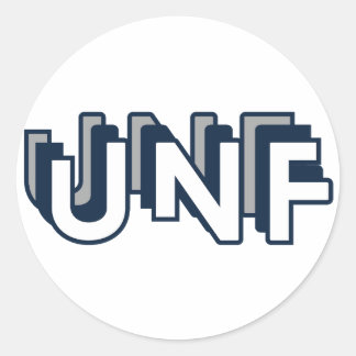 UNF University of North Florida Roundステッカー ラウンドシール