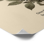 Unfailing love, Christian floral wall art ポスター (角)