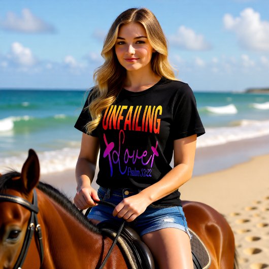 Unfailing Love Psalm 33 22 Christian トライブレンドＴシャツ