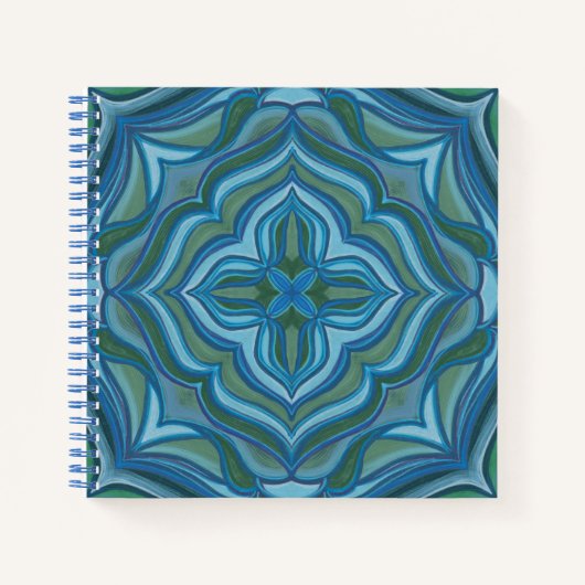 "Unfolding" Mandala Spiral Notebook ノートブック (正面)