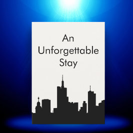 Unforgettable City Stay Custom Host Gift Card  サンキューカード
